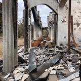 A home on Kangaroo Island after fires ravaged the community in late 2019 and early 2020.