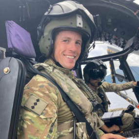 Australian-Army-Captain-Josh-Smith-is-a-church-member-who-deployed-with-the-New-Zealand-Defence-Force-to-deliver-aid-to-Tonga-after-the-volcano-and-tsunami-there-in-early-2022.-New-Zealand,-April-2022.