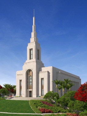 Auckland New Zealand Temple: Artist's Rendering.