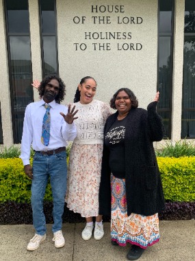 Members of the Church at the Sydney Australia Temple. May 2024.