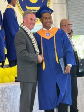 Elder Meurs at Pasega Samoa Graduation 1