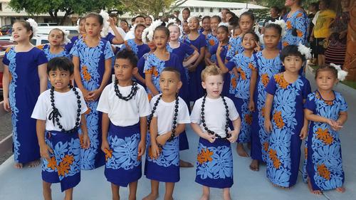 Children Perform for Families and Friends at American Samoa Flag Day Celebration