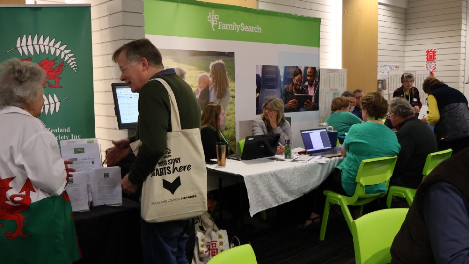 Auckland Family History Expo Exhibit hall 12 Aug 2023