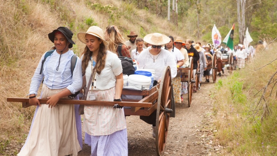 In the footsteps: Trekkers re-enact pioneer handcart journey - The