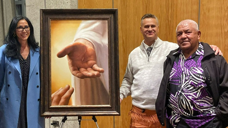 Left to right: Vicki Wihongi; Troy Wihongi; and Samisoni Tikoinasau Speight. August 2022. Hamilton, New Zealand.