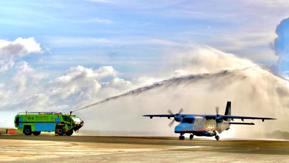 Jelke's final flight arrives in Majuro