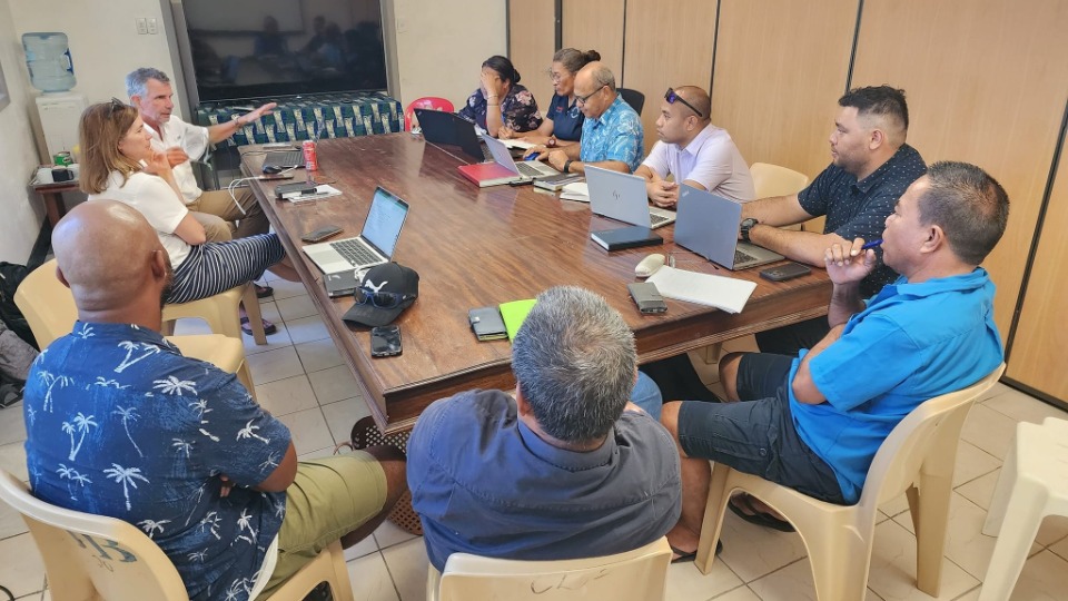 Kiribati desalination project team meeting