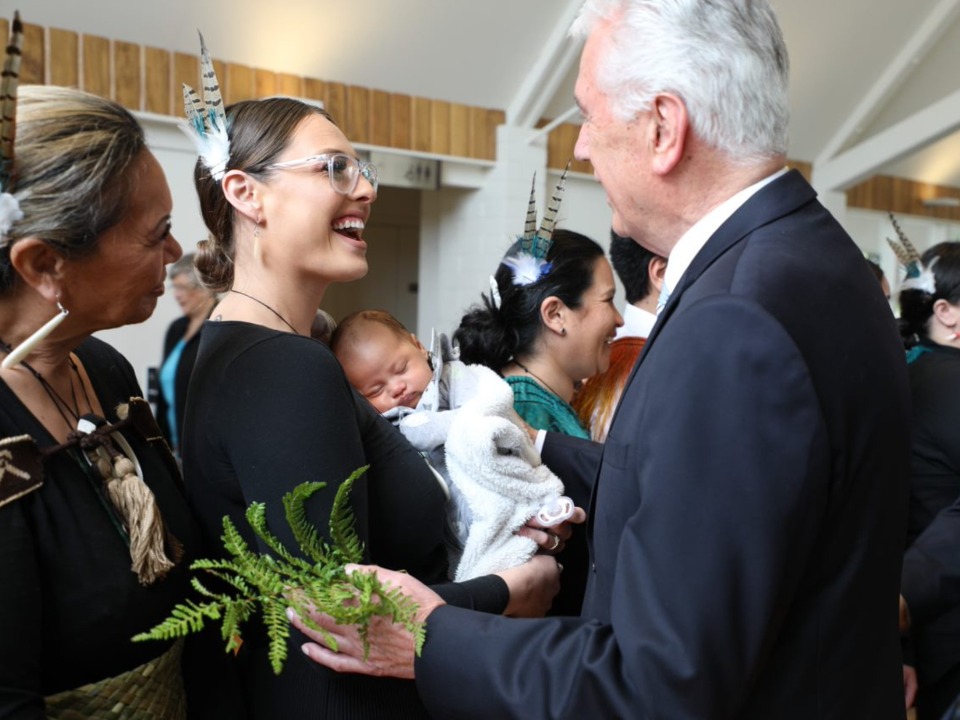 Elder Uchtdorf visits with members of The Church of Jesus Christ of Latter-day Saints in Hamilton, New Zealand. October 2022.