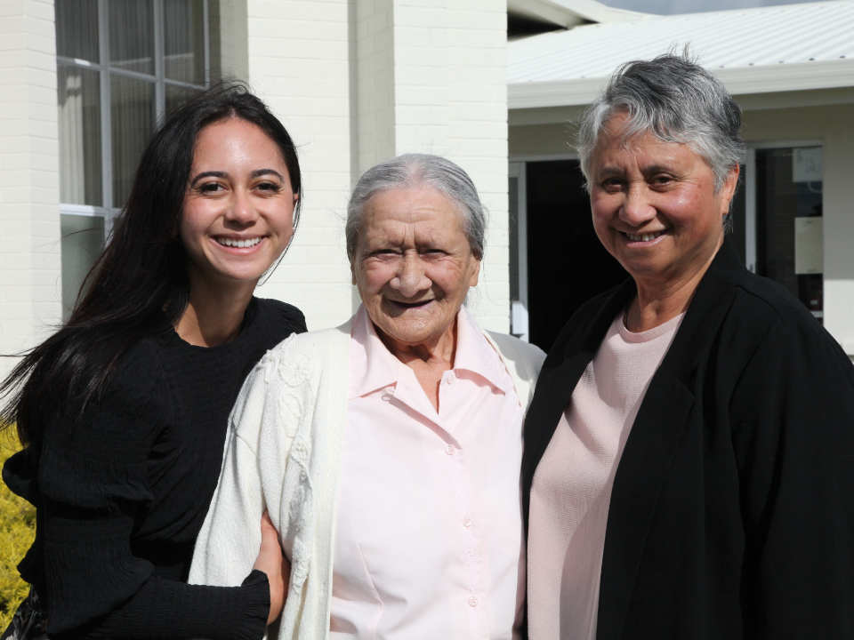 Mother,-Daughter-and-Granddaughter.-Alice-Te-Rangi-(Maureen's-daughter)-Ripeka-Mariner-(Maureen's-mother)-and-Maureen-Hosken-are-all-members-of-the-Whangarei-Stake-and-attended-the-recent-conference-there.-New-Zealand.-May-2022