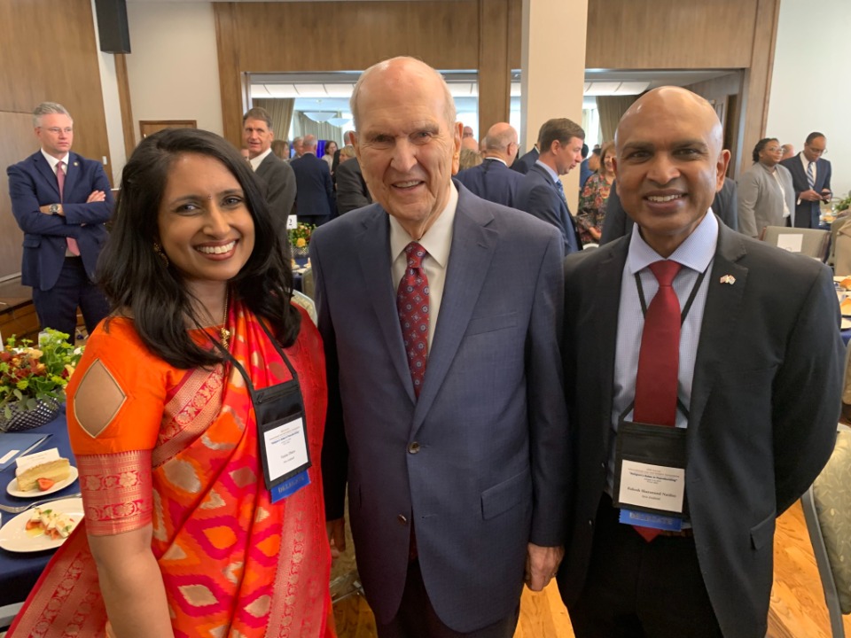 President Nelson IRLS 2022 with guests